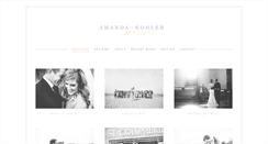 Desktop Screenshot of amandakohlerphotography.com